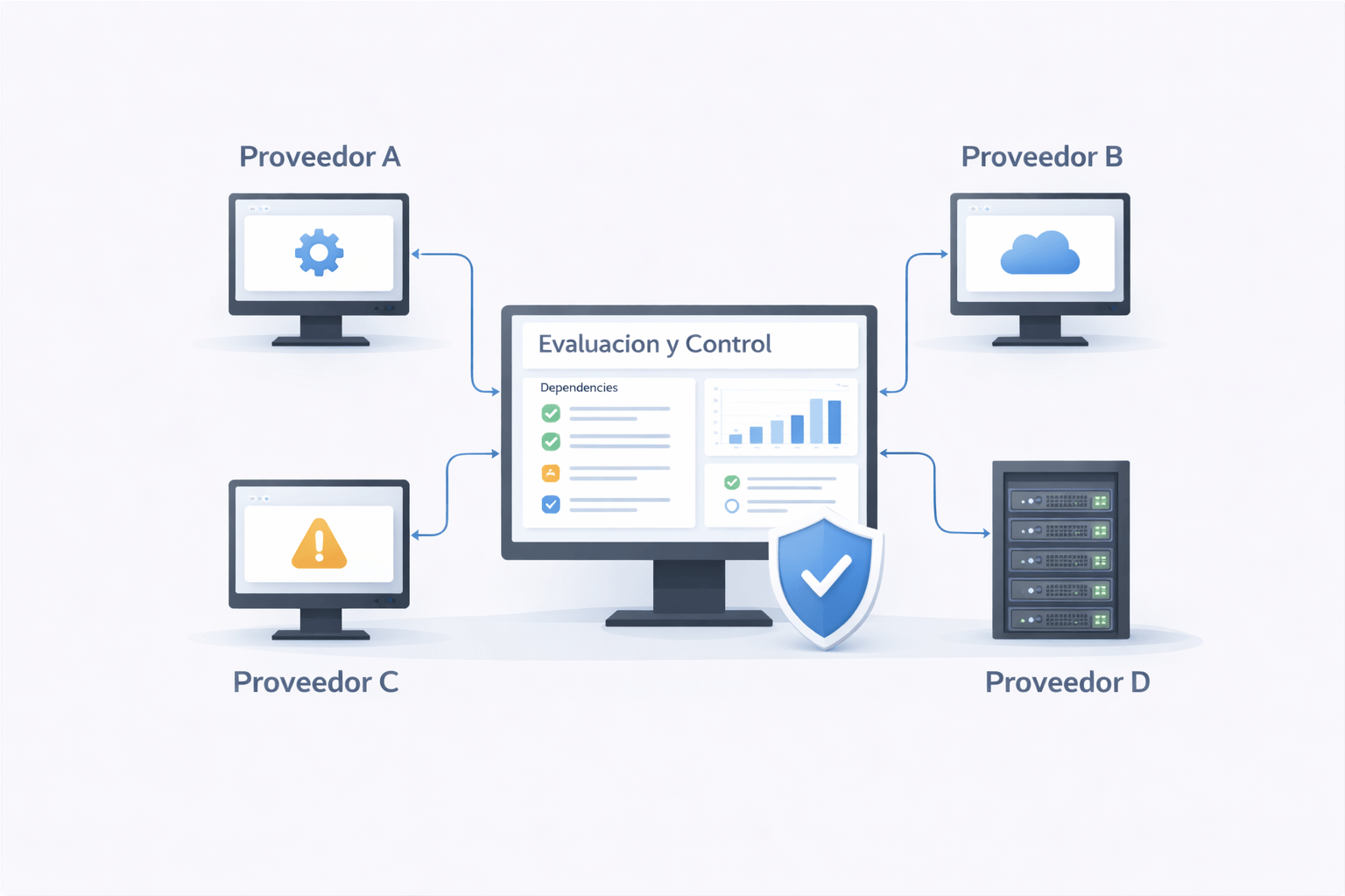 Ilustración del artículo sobre DORA y gestión de terceros TIC
