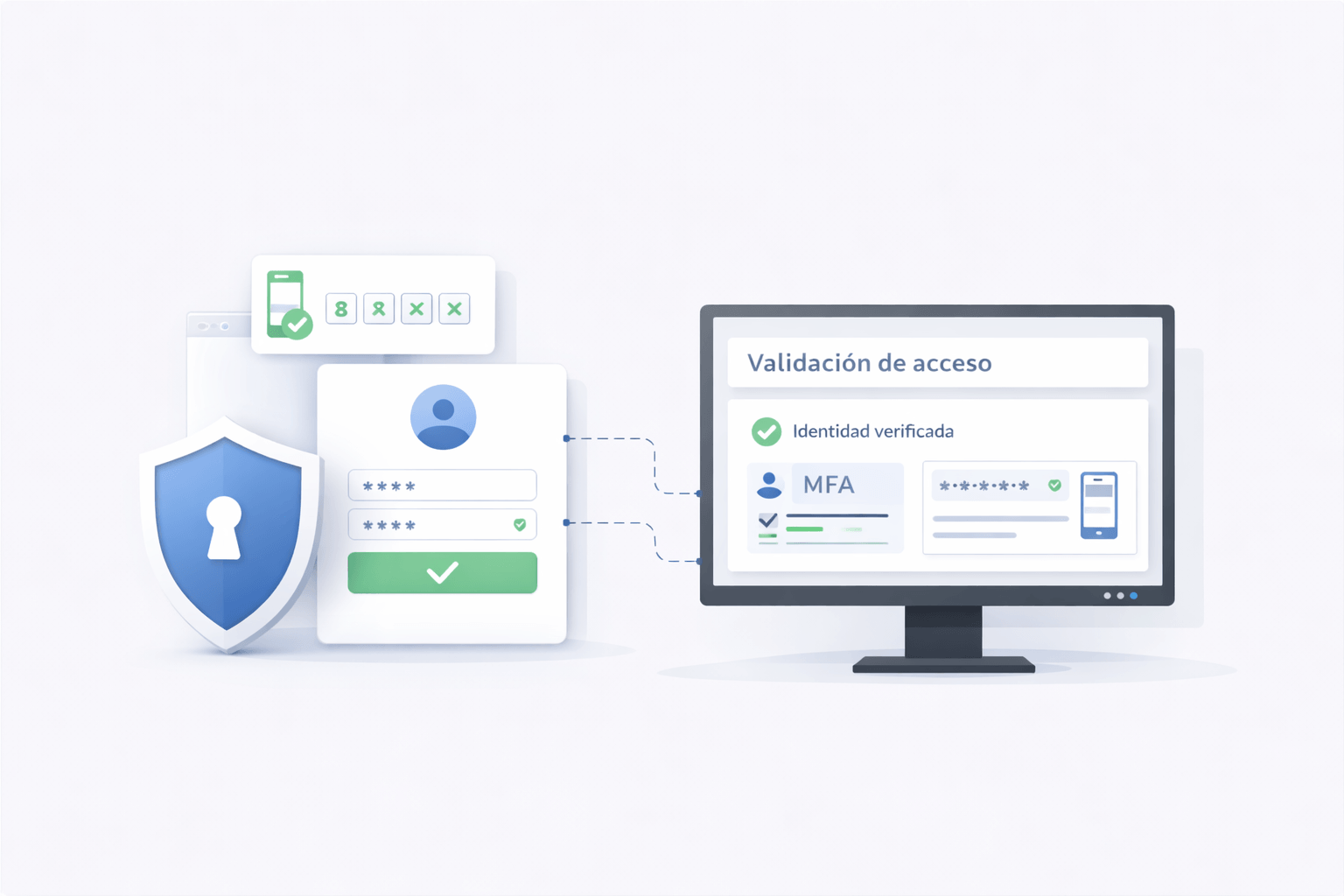 Ilustración del artículo sobre MFA y protección de accesos privilegiados